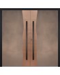 LIM M25 doble - puerta doble batiente de aluminio con metal líquido de cobre y bronce envejecido