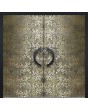 LIM M28 doble: puerta doble de aluminio con textura de latón de metal fresado.