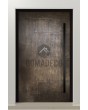 PIVOT M24 - puerta pivotante de aluminio con metal líquido de bronce