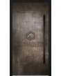 LIM M24 - puerta batiente de aluminio con metal líquido de bronce
