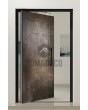 PIVOT M24 - puerta pivotante de aluminio con metal líquido de bronce
