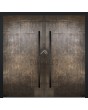 LIM M24 doble - puerta doble con bisagras de aluminio y metal líquido de bronce