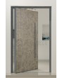 PIVOT M3 - Puerta de entrada pivotante de aluminio revestida de metal líquido