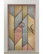 LIM M4 - Puerta de entrada batiente de aluminio revestida con metal líquido de diferentes colores