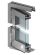 Puertas plegables de aluminio de 2 hojas