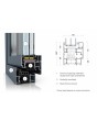 AL86-D2 - Ventana doble de aluminio oscilobatiente