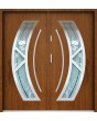 Sta Orion Double: puertas dobles contemporáneas de acero con cristal.