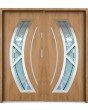 Sta Orion Double: puertas dobles contemporáneas de acero con cristal.