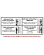 configuración personalizada - Puerta STA con luz lateral izquierda y superior (vista desde el exterior)