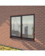 AL86-D1 - Ventana doble de aluminio oscilobatiente / fija