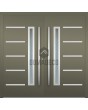 LIM P101 doble - puerta moderna de entrada principal doble de aluminio