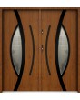 Sta Pegasus Double Noir: puerta doble exterior de acero de alta calidad con marco negro alrededor del cristal.