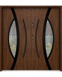 Sta Pegasus Double Noir: puerta doble exterior de acero de alta calidad con marco negro alrededor del cristal.
