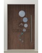 LIM 12E - puerta de aluminio para entrada