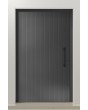 PIVOT V62 - puerta de entrada pivotante de aluminio con fresado vertical