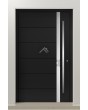 LIM 41 - puerta principal de aluminio anticiclónica con listón