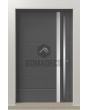 LIM 41 - puerta principal de aluminio anticiclónica con listón