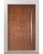 PIVOT AG07: moderna puerta de entrada pivotante de aluminio para hogares contemporáneos.