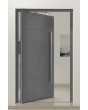 PIVOT AG07: moderna puerta de entrada pivotante de aluminio para hogares contemporáneos.