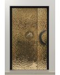 PIVOT B2 - puerta pivotante de aluminio recubierta con chapa de acero inoxidable dorado