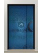PIVOT B3 - puerta pivotante de aluminio recubierta con chapa de acero inoxidable azul