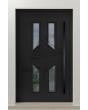 PIVOT CL11 - puerta pivotante tradicional de aluminio acristalada con marco decorativo