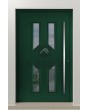 PIVOT CL11 - puerta pivotante tradicional de aluminio acristalada con marco decorativo