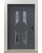 PIVOT CL11 - puerta pivotante tradicional de aluminio acristalada con marco decorativo