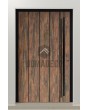 LIM WOODLINE 2 - puerta de entrada cubierta con laminado de alta presión Tambora imitación madera