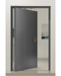 PIVOT V62 - puerta de entrada pivotante de aluminio con fresado vertical