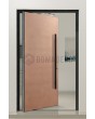 PIVOT Copper - puerta pivotante de aluminio con revestimiento de cobre