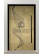 PIVOT M26 - puerta pivotante de aluminio con puerta con textura de latón amarillo de metal fresado