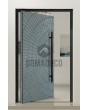 PIVOT M7 - puerta pivotante de aluminio con metal líquido de zinc