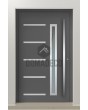 PIVOT P101: moderna puerta de entrada pivotante de aluminio.