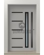 PIVOT P101: moderna puerta de entrada pivotante de aluminio.