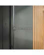 PIVOT RAIL3 - puerta exterior de aluminio con lamas verticales de perfiles de aluminio
