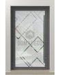 LIM Glass S - puerta principal esmerilada con motivo transparente