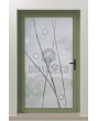 LIM Glass S - puerta principal esmerilada con motivo transparente