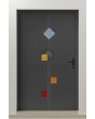 PIVOT Tonel - puerta pivotante con inserción de vidrio templado
