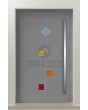 PIVOT Tonel - puerta pivotante con inserción de vidrio templado
