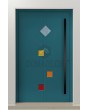 PIVOT Tonel - puerta pivotante con inserción de vidrio templado