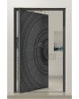 PIVOT V63 - puerta de entrada pivotante de aluminio con diseño fresado