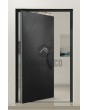 PIVOT V63 - puerta de entrada pivotante de aluminio con diseño fresado
