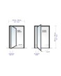 PIVOT WOODLINE 1 - puerta pivotante de aluminio con laminado de alta presión nogal