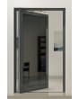 PIVOT VL19 - Puerta pivotante de vidrio Lacobel recubierto con pintura de aluminio de alta calidad.