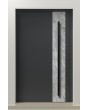 PIVOT V41 - pivote de puerta delantera de aluminio con textura de piedra de roca blanca