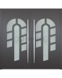 LIM 15E doble - puerta de entrada doble con cristal
