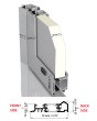 LIM G1 double - Puerta doble de aluminio con panel decorativo