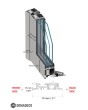 LIM SG1 - Stained Glass external aluminum door