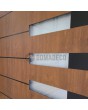 LIM AP18A puerta frontal doble de aluminio con bisagras dobles